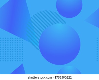 Geometrische Formen nahtloses Muster. Zine Kultur abstrakter Hintergrund. Vektorgrafik