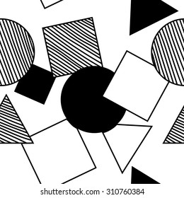 
Geometric Shapes Seamless Sketchy Pattern
