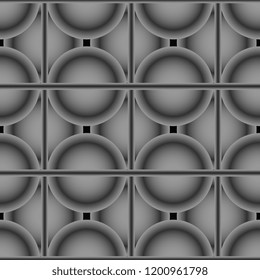 Geometric shapes. Seamless texture. Seamless background. Abstract forms. Symmetrical texture. Seamless decorative grille. Vector graphics