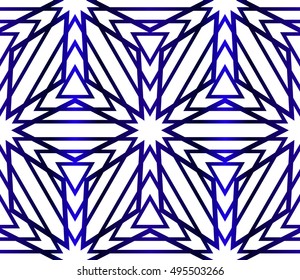 geometric shapes. seamless vector image. blue gradient