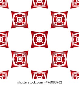 geometric shapes. seamless vector image. red gradient