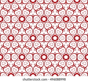 geometric shapes. seamless vector image. red gradient