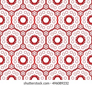 geometric shapes. seamless vector image. red gradient