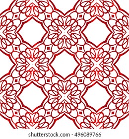 geometric shapes. seamless vector image. red gradient