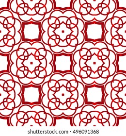 geometric shapes. seamless vector image. red gradient