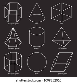 Geometric shapes set