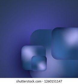 Geometric shapes square. Volume, bright colors, mesh. Abstract background for your design. Vector illustration.