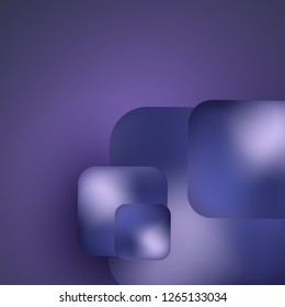 Geometric shapes square. Volume, bright colors, mesh. Abstract background for your design. Vector illustration.