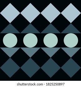 Geometric shapes of squares, triangles, and circles. Seamless background. Can be used for social media, posters, email, print, ads designs.