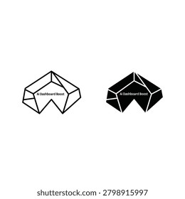 Geometric shapes with text illustration thought provoking high quality geometric illustration