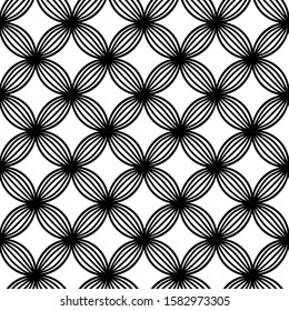 geometric shapes with thin lines inside. simple beautiful seamless design. monochrome fabric. coloring page