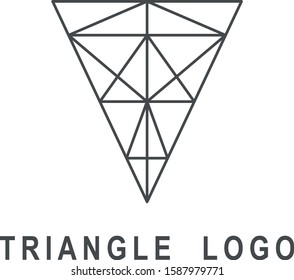 geometric shapes of traingle logo