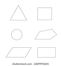 Geometric Shapes Triangle, Rectangle, Circle