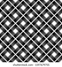 Geometric shapes of triangles. Ethnic boho seamless background. Tribal pattern. Folk motif. Vector illustration for web design or print.