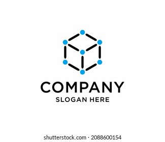 Geometric Shapes Unusual and Abstract Vector Logo. Polygonal Colorful Logotypes.