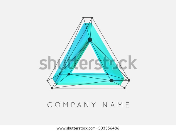 Geometric Shapes Unusual Abstract Vector Logo Stock Vector (Royalty