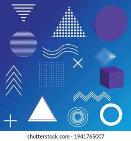 Geometric shapes used to stir movement