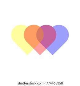 geometric shapes Valentines Day  backgrounds templates for greeting cards, banners,vector illustration with heart.