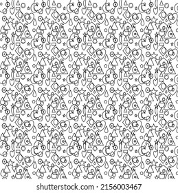 Geometrische Formen, verschieden schwarz-weiß