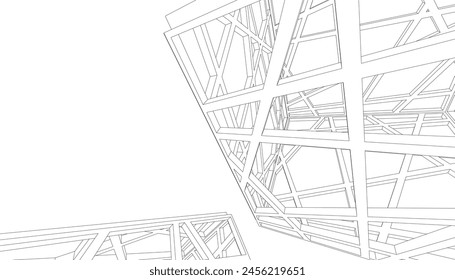 Geometric shapes vector 3d drawing