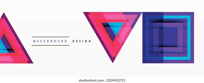 Geometric shapes vector design with dynamic shadow effect features a captivating composition, where precise forms intersect and overlap
