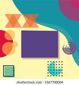 Una ilustración gráfica vectorial de formas geométricas.
Ideal para el fondo, marca, evento de volante, portada, banner, etc.