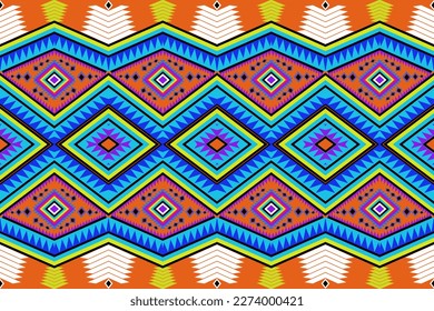 Geometrische Formen Vektorgrafik lokale indigene Muster Einzigartige moderne Mode Textilien Design Ornamente Nahtlose dekorative Kunststoffe Grafiken Farbenfrohe moderne Stilvorlagen Schöne