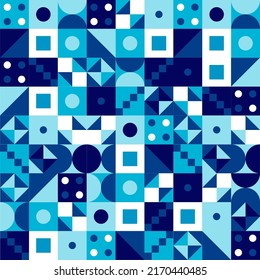 Geometrische Formen. Vektorgeometrische minimalistische Kunstwerke mit einfachen geometrischen Formen. Abstraktes Vektordesign