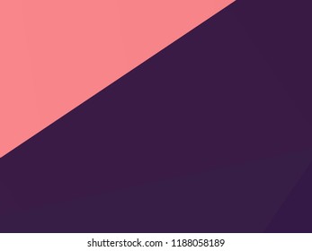 Geometric shapes Wallpaper. The combination of Triangles and irregular squares, rectangles of different shades of purple. Minimalist vector graphics. Simple design for covers, banners, cards, posters.