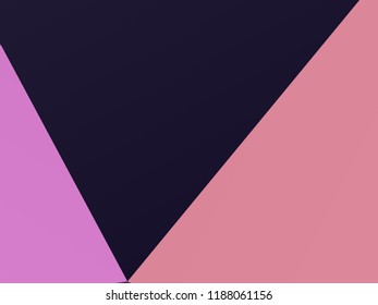 Geometric shapes Wallpaper. The combination of Triangles and irregular squares, rectangles of different shades of purple. Minimalist vector graphics. Simple design for covers, banners, cards, posters.