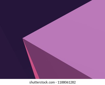 Geometric shapes Wallpaper. The combination of Triangles and irregular squares, rectangles of different shades of purple. Minimalist vector graphics. Simple design for covers, banners, cards, posters.
