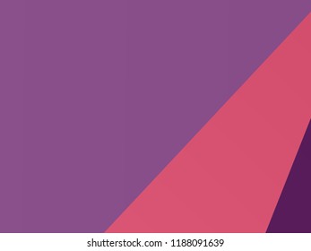 Geometric shapes Wallpaper. The combination of Triangles and irregular squares, rectangles of different shades of purple. Minimalist vector graphics. Simple design for covers, banners, cards, posters.