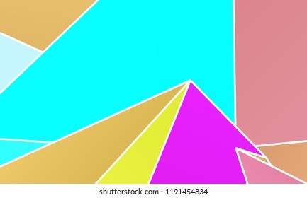 Geometric shapes Wallpaper. The combination of Triangles and irregular squares, rectangles of different shades of purple. Minimalist vector graphics. Simple design for covers, banners, cards, posters.
