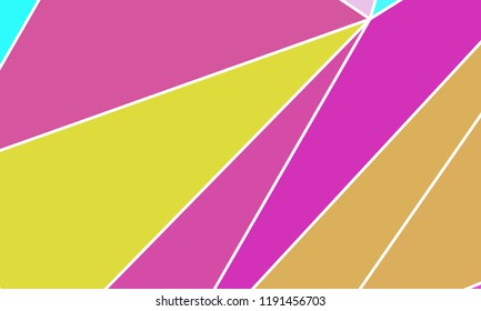 Geometric shapes Wallpaper. The combination of Triangles and irregular squares, rectangles of different shades of purple. Minimalist vector graphics. Simple design for covers, banners, cards, posters.