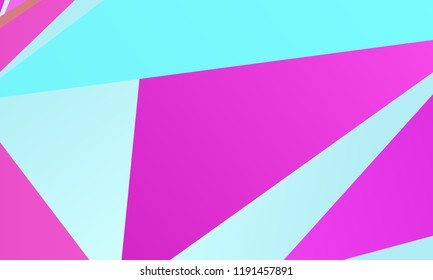 Geometric shapes Wallpaper. The combination of Triangles and irregular squares, rectangles of different shades of purple. Minimalist vector graphics. Simple design for covers, banners, cards, posters.