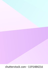 Geometric shapes Wallpaper. The combination of Triangles and irregular squares, rectangles of different shades of purple. Minimalist vector graphics. Simple design for covers, banners, cards, posters.