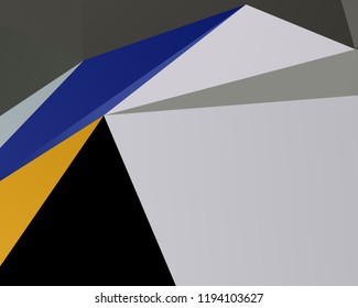 Geometric shapes Wallpaper. The combination of Triangles and irregular squares, rectangles. Minimalist vector graphics. Simple design for covers, banners, cards, posters.
