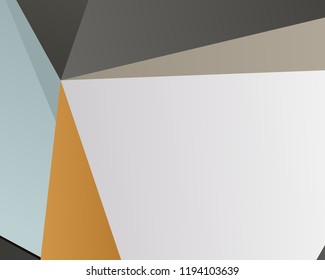 Geometric shapes Wallpaper. The combination of Triangles and irregular squares, rectangles. Minimalist vector graphics. Simple design for covers, banners, cards, posters.