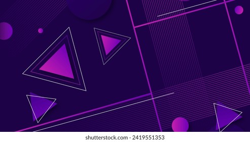 Geometric shapes wallpaper vector design in eps 10
