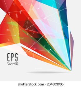 Geometric Sharp Lines Pattern Background