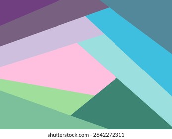 Geometric sharp lines in several bright colors for background, presentation or business card