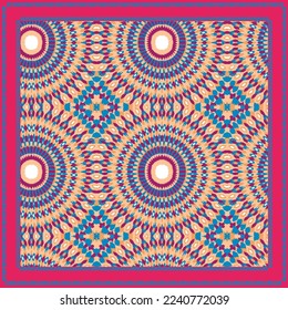 tela textil de impresión de patrones de cicatrices geométricas