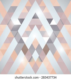 Geometric shining pattern with triangles. Vector illustration.