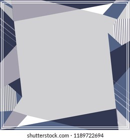 Geometric silk scarf with triangle pattern