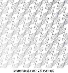 Geometric Silver Color Pattern Design art deco