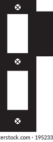 diseño de vectores de logotipo abstracto geométrico simple