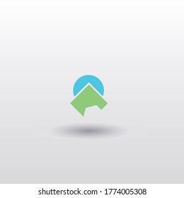 Resumen geométrico simple Resumen Diseño del logotipo del edificio de negocios moderno