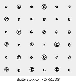 Geometric simple black and white minimalistic pattern, business or finance. Can be used as wallpaper, background or texture. Vector shapes.