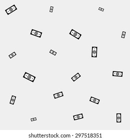 Geometric simple black and white minimalistic pattern, business or finance. Can be used as wallpaper, background or texture. Vector shapes.