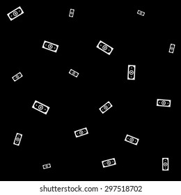 Geometric simple black and white minimalistic pattern, business or finance. Can be used as wallpaper, background or texture. Vector shapes.